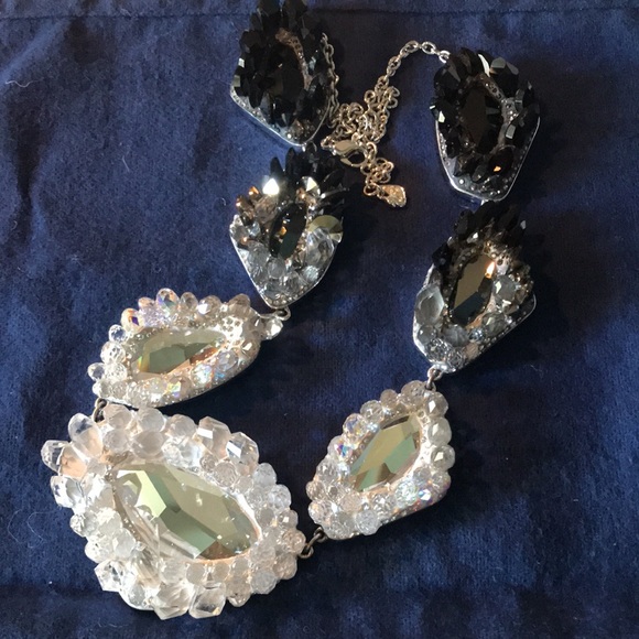 Gorgeous Authentic Swarovski black Collar Necklace - Picture 7 of 16
